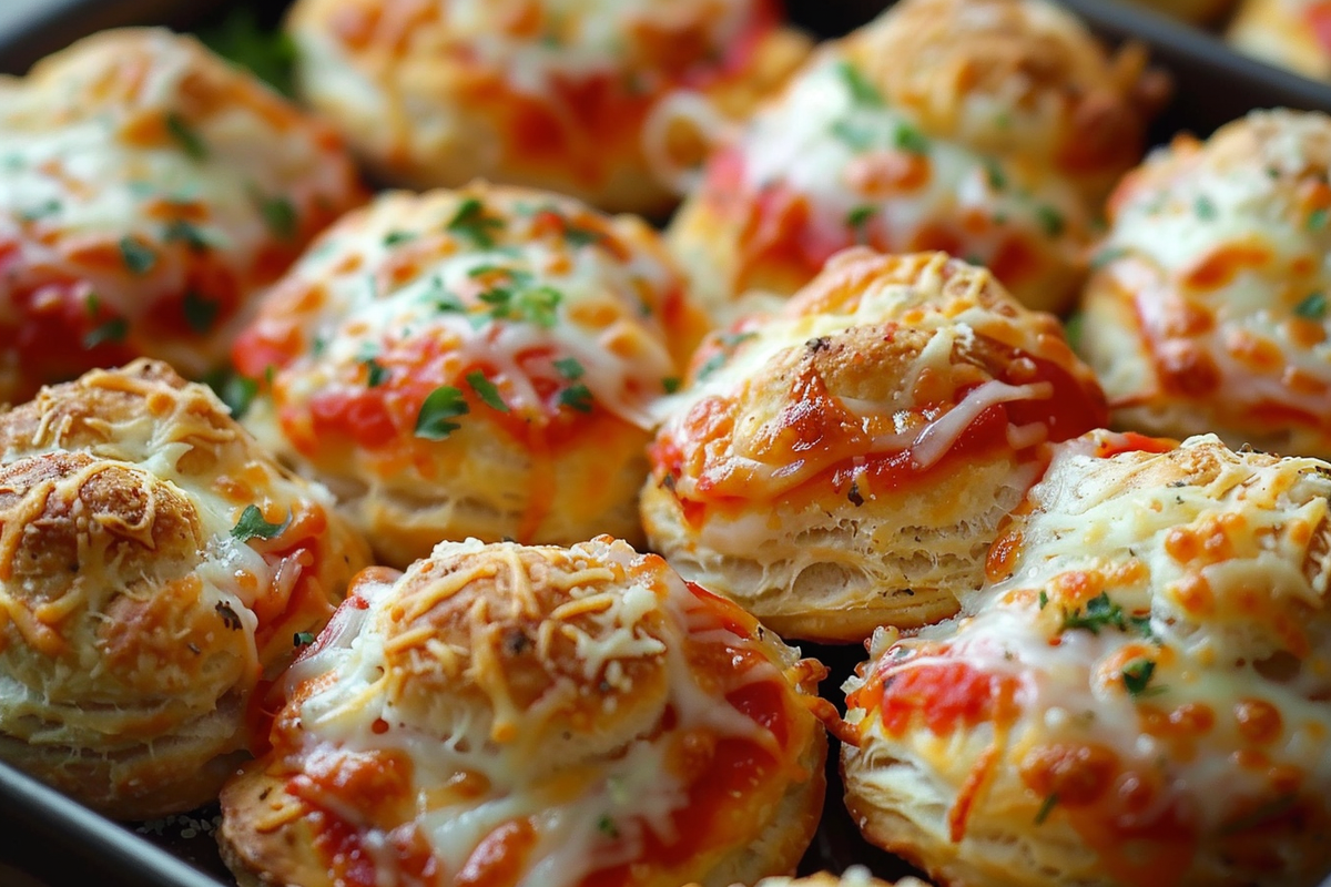 Cheesy Pizza Biscuit Bombs