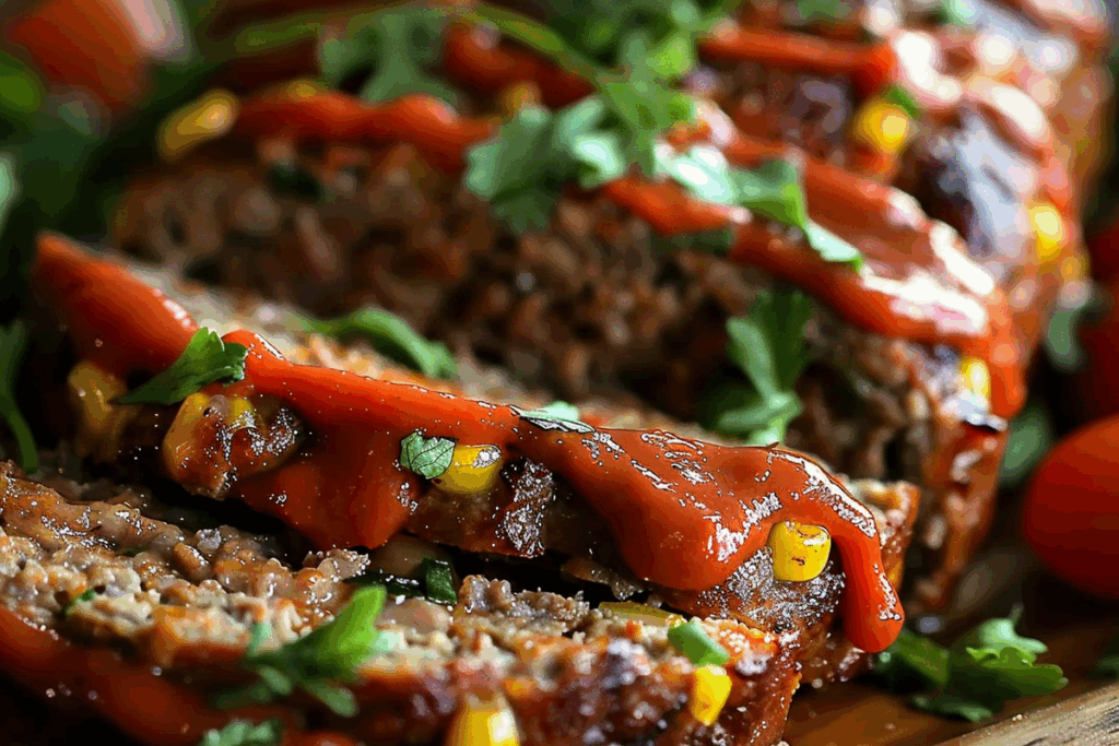 Taco Spiced Beef Meatloaf