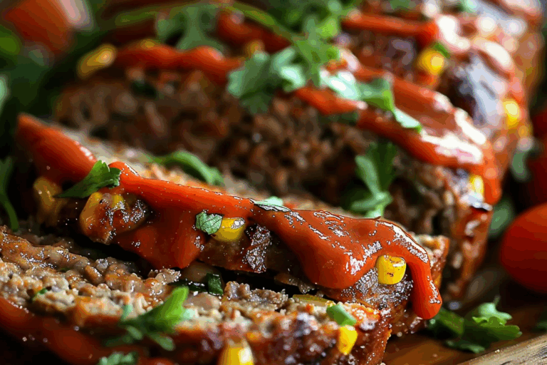 Taco Spiced Beef Meatloaf