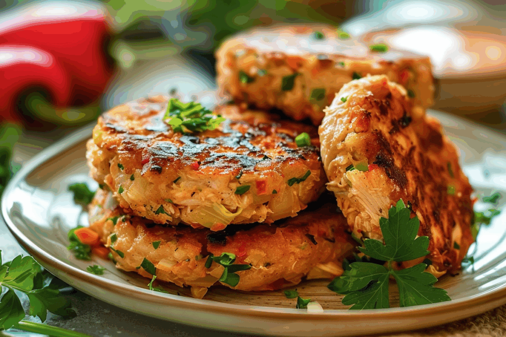 Chicken and Cabbage Patties
