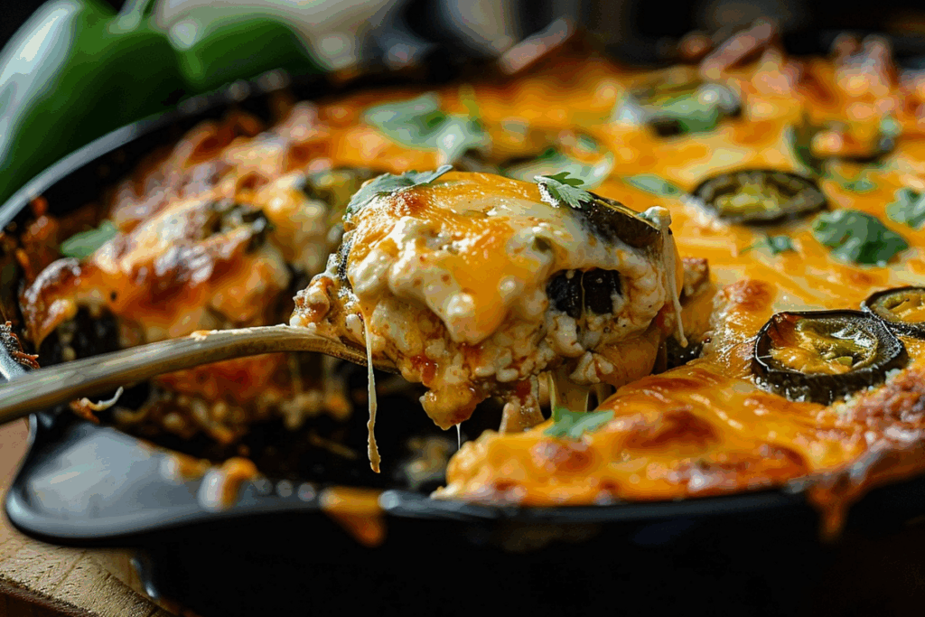 Poblano Pepper and Cheese Casserole