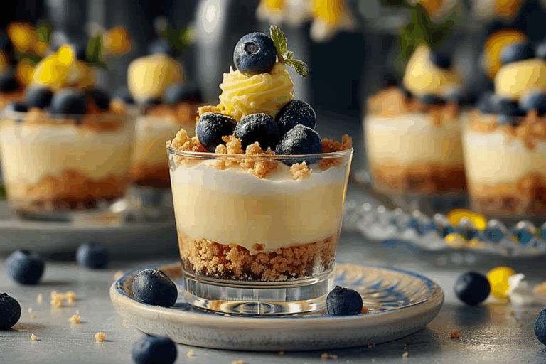 Blueberry Lemon Cheesecake Cups