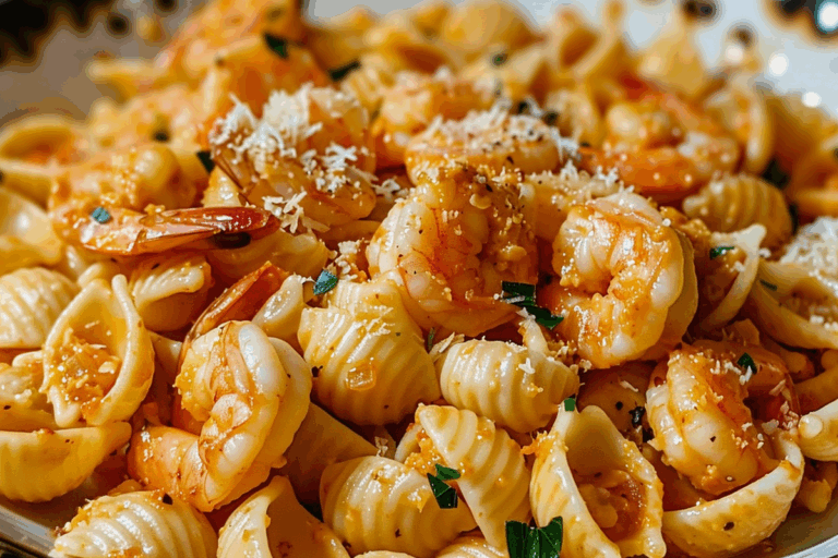 Creamy Cajun Shrimp Shell Pasta