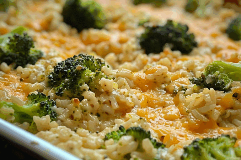 Cheesy Broccoli Rice Bake
