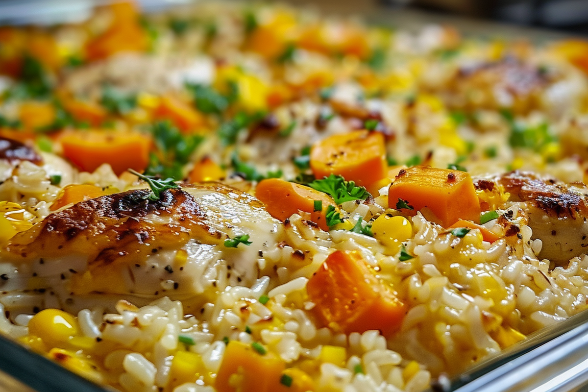 No Peek Chicken and Rice Bake