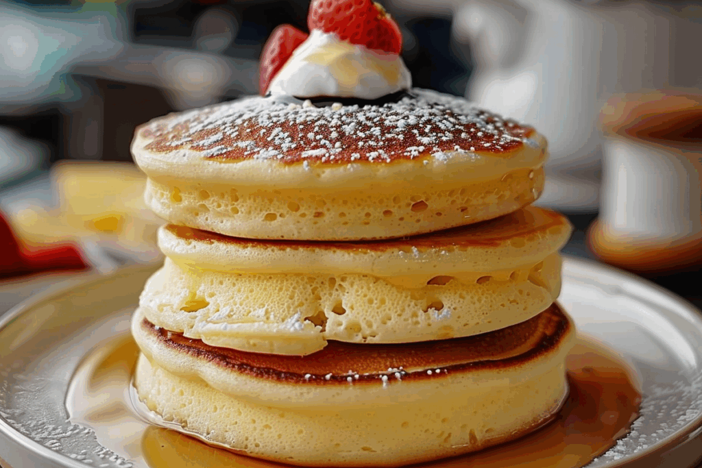 Fluffy Japanese Soufflé Pancakes