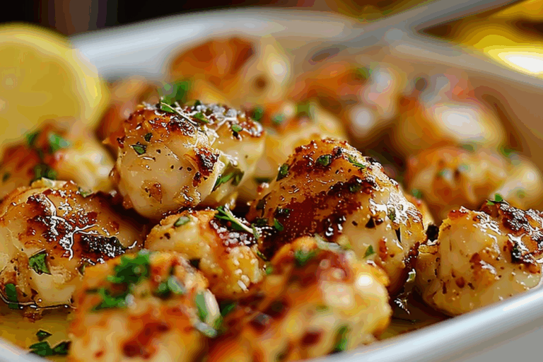 Lemon Garlic Chicken Bites
