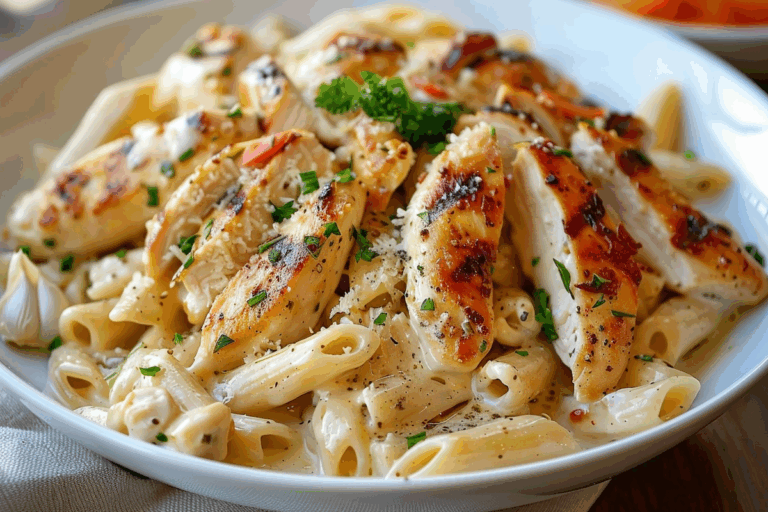 Creamy Garlic Parmesan Chicken Pasta