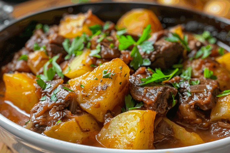 Cozy Beef and Potato Hobo Casserole