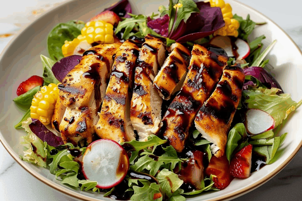 Grilled Chicken Salad with Balsamic Dressing