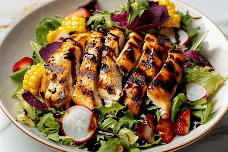 Grilled Chicken Salad with Balsamic Dressing