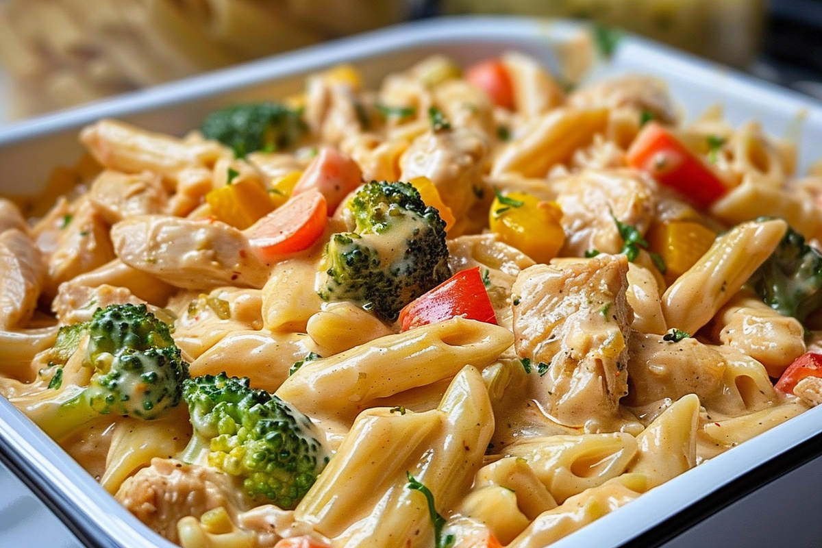 Creamy Chicken & Veggie Pasta