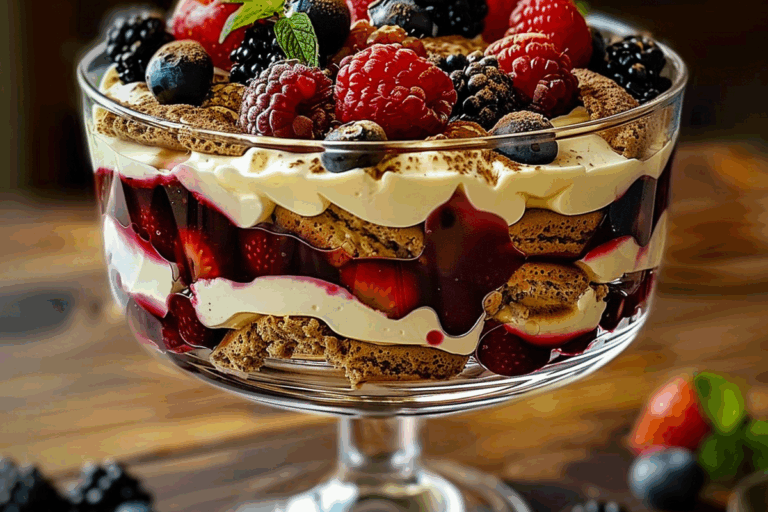 Berry Tiramisu Trifle