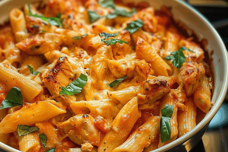 Tuscan Chicken Pasta Bake