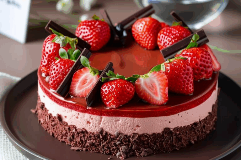 Strawberry Chocolate Mousse Cake