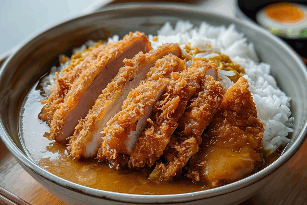 Crispy Japanese Chicken Katsu Curry Bowl