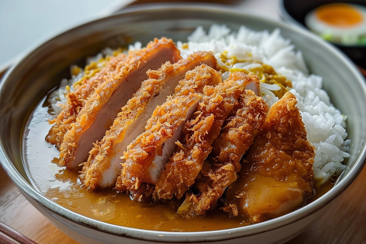 Crispy Japanese Chicken Katsu Curry Bowl