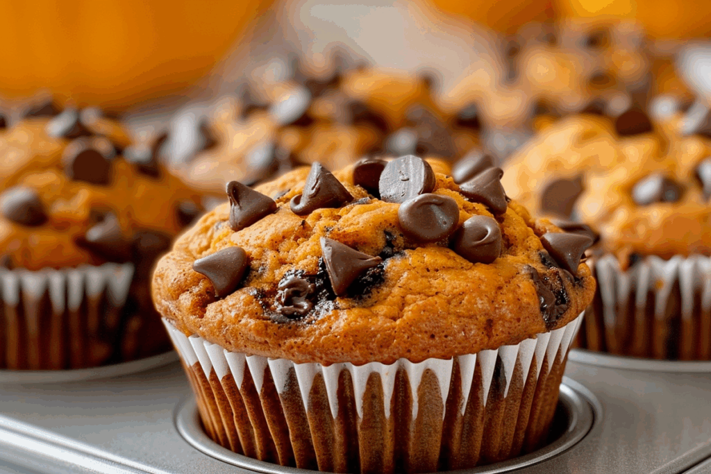 Pumpkin Chocolate Chip Muffins