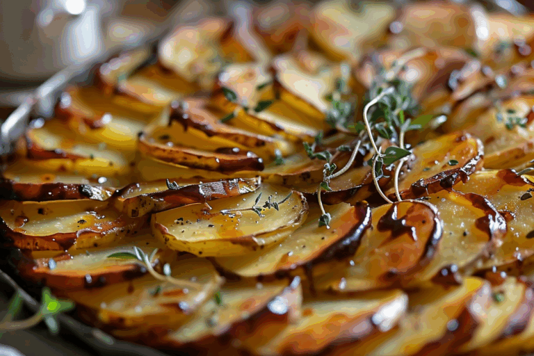 Crispy Balsamic Potato Torte