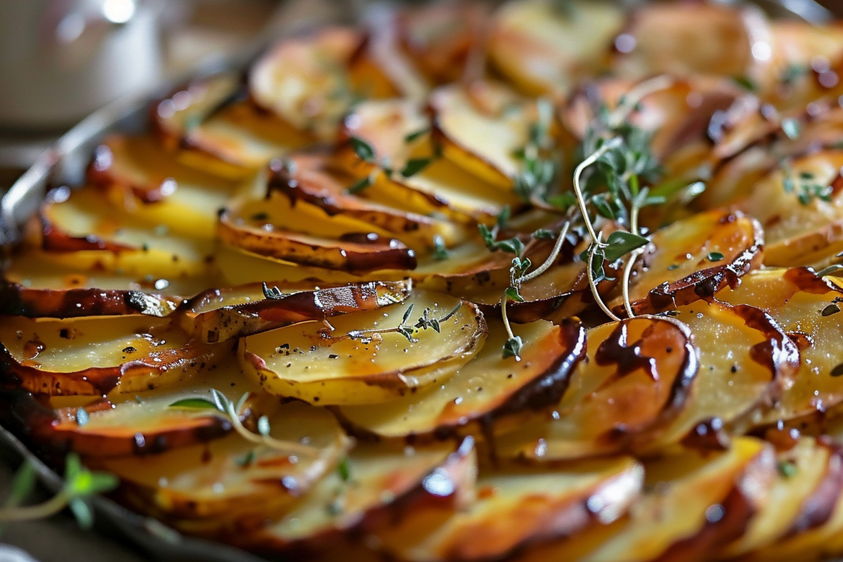 Crispy Balsamic Potato Torte