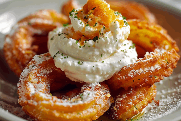 Savory Parmesan Churros with Whipped Burrata Cloud Dip