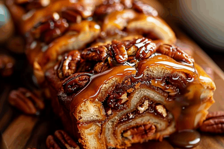 Maple Caramel Pecan Sticky Babka