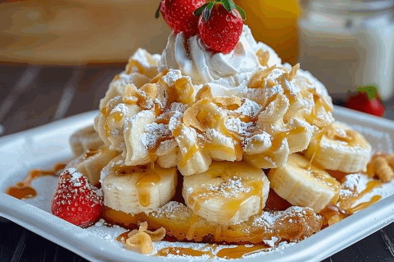 Banana Pudding Funnel Cake