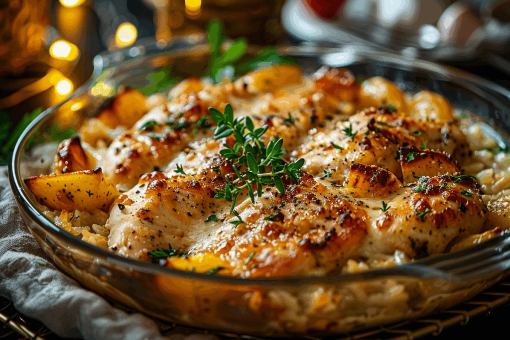 One-Dish No Peek Chicken