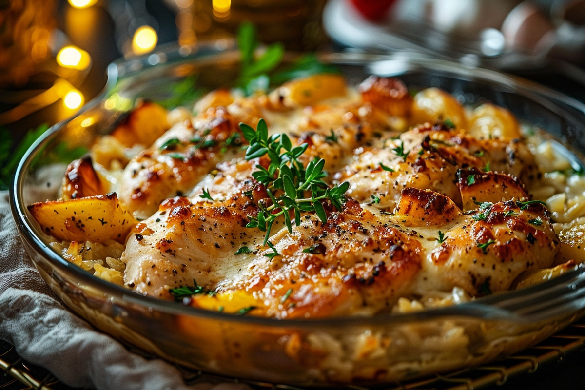 One-Dish No Peek Chicken