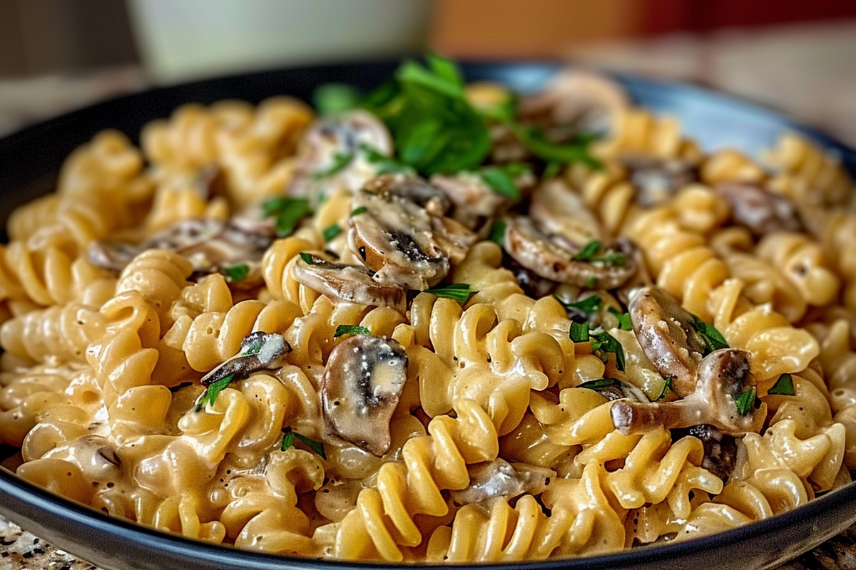 Creamy Rotini with Mushroom