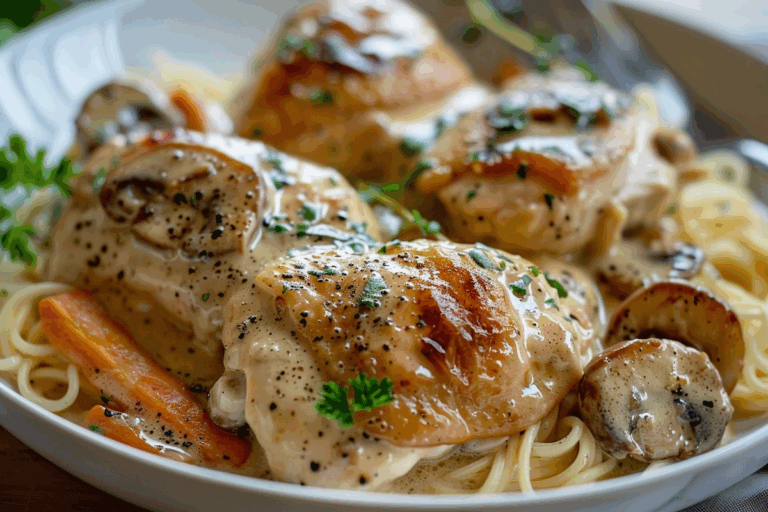 Crockpot Creamy Angel Chicken