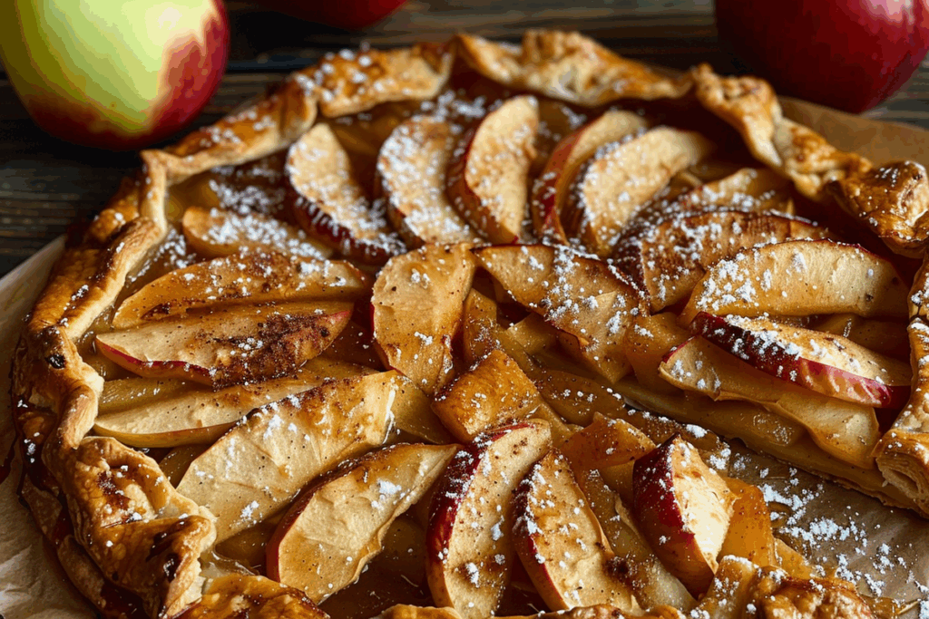 Rustic Apple Galette with Brown Sugar Crust