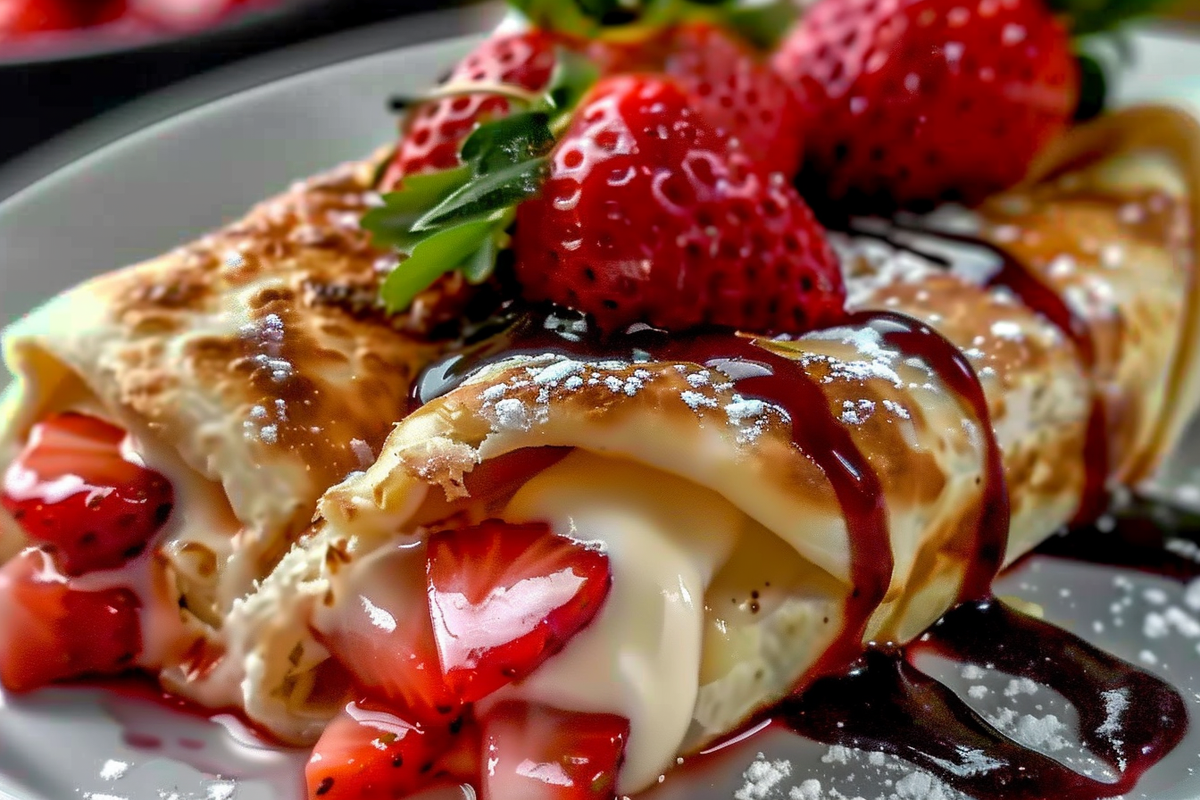 Strawberry Cheesecake Chimichangas