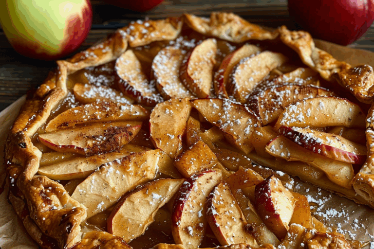 Rustic Apple Galette with Brown Sugar Crust