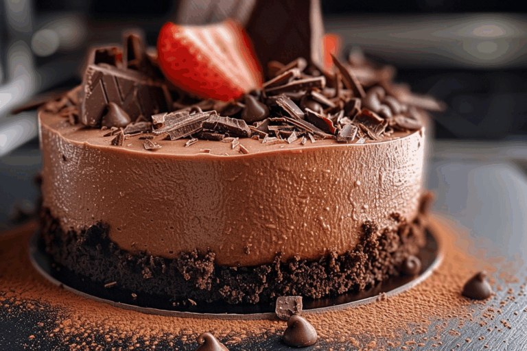 Black Tie Chocolate Mousse Cake