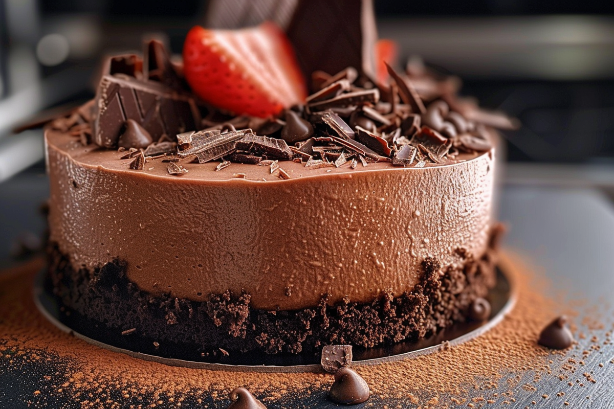 Black Tie Chocolate Mousse Cake