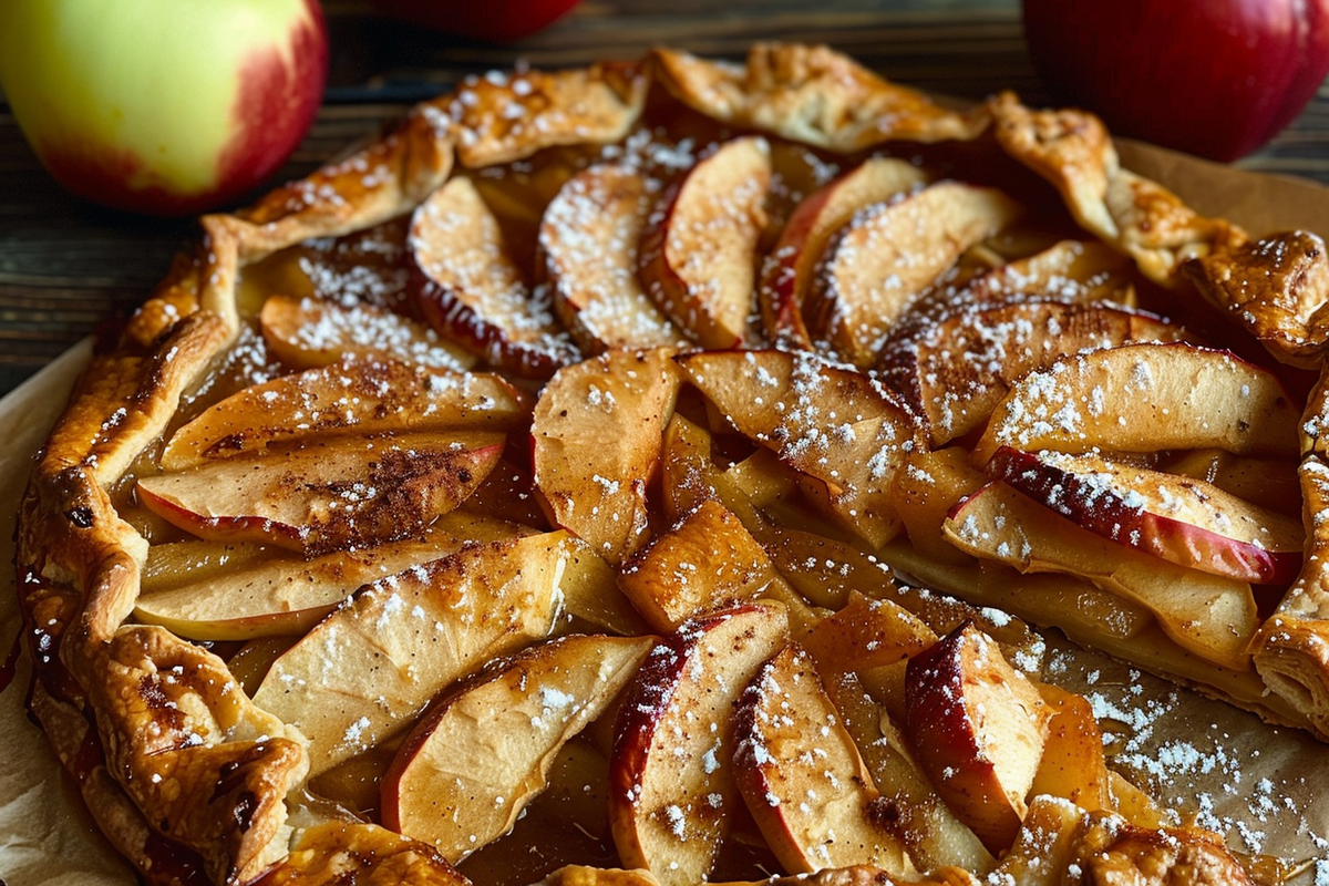 Rustic Apple Galette with Brown Sugar Crust