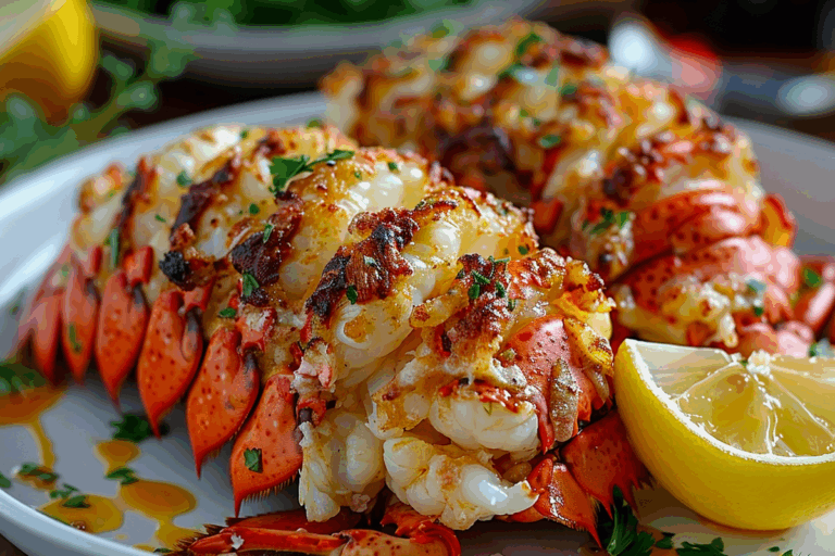 Crab-Stuffed Lobster Tail