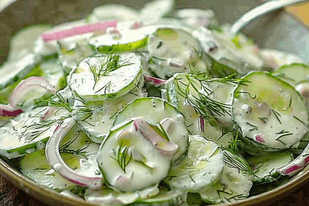 Creamy Cucumber and Dill Salad