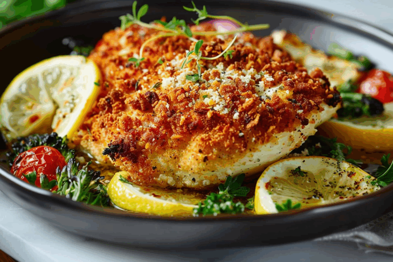 Parmesan-Crusted Lemon Chicken