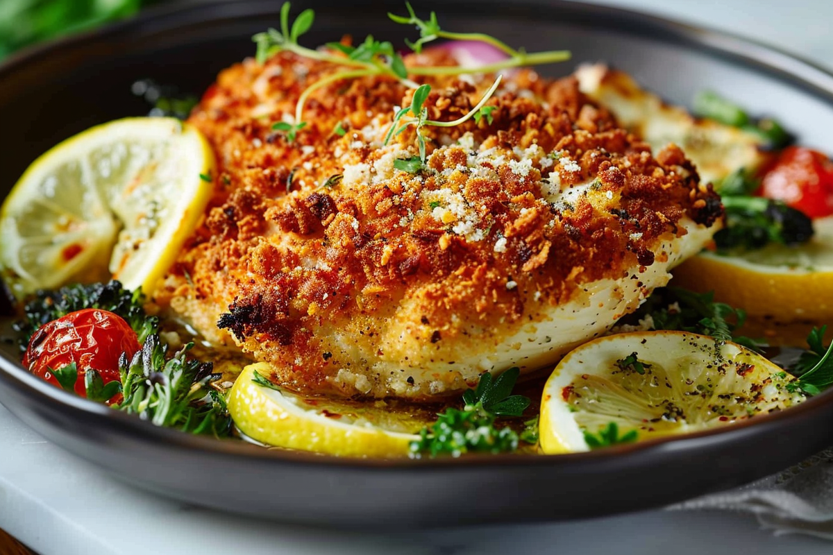 Parmesan-Crusted Lemon Chicken