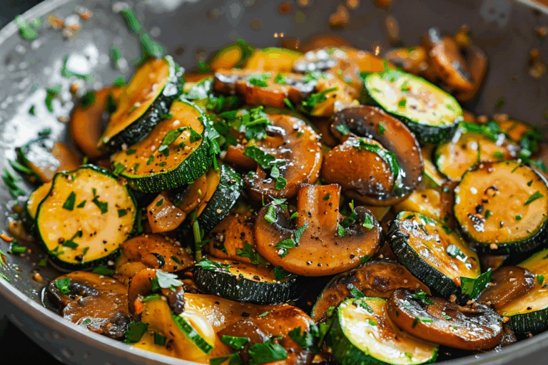 Sautéed Zucchini and Mushrooms