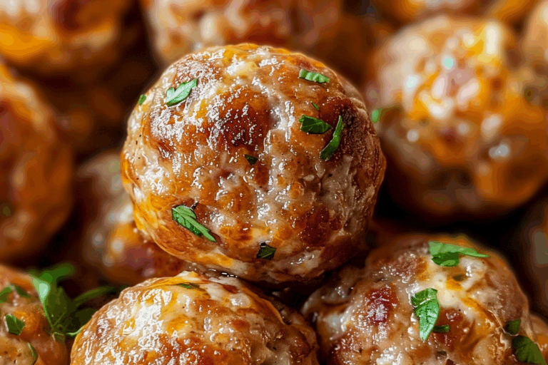 Spicy Cream Cheese Sausage Balls