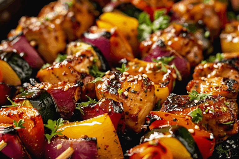 Sweet and Savory Chicken Skewers