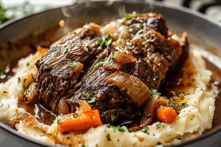Pot Roast with Mashed Potatoes