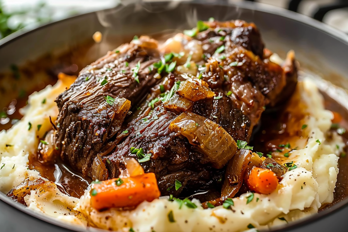 Pot Roast with Mashed Potatoes