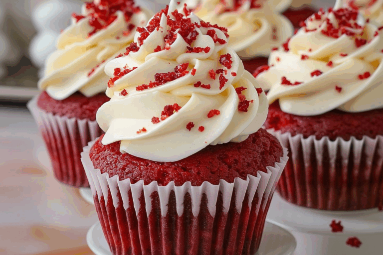 Red Velvet Cupcakes with Buttercream Frosting