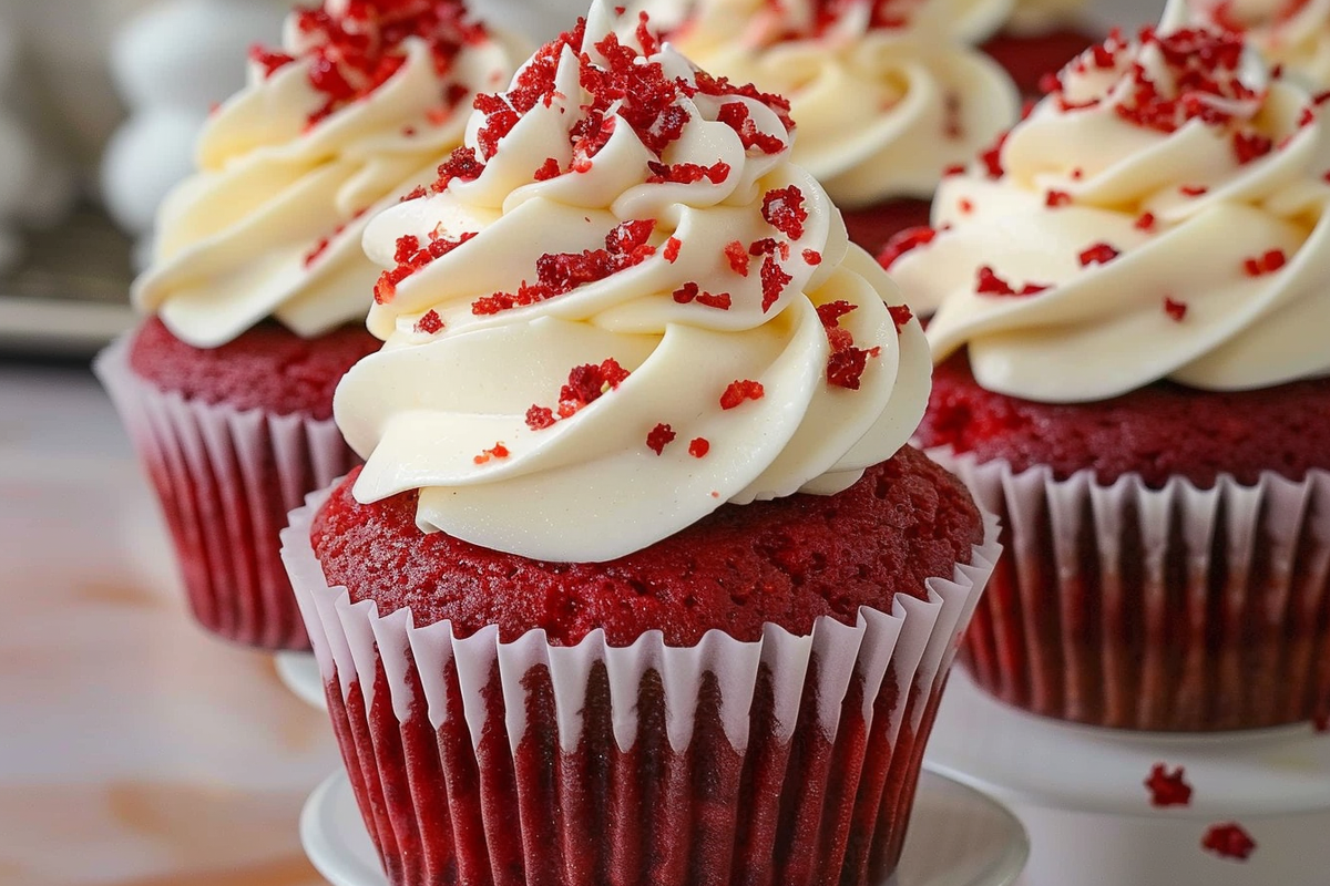 Red Velvet Cupcakes with Buttercream Frosting