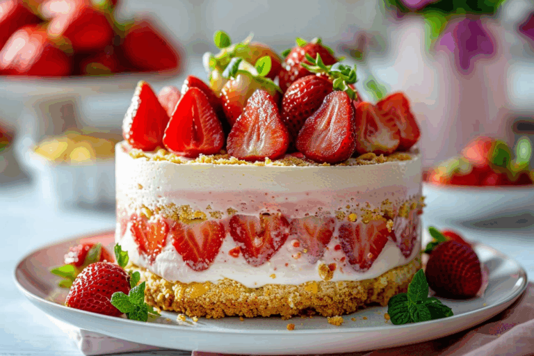 Strawberry Shortcake Cheesecake Fusion