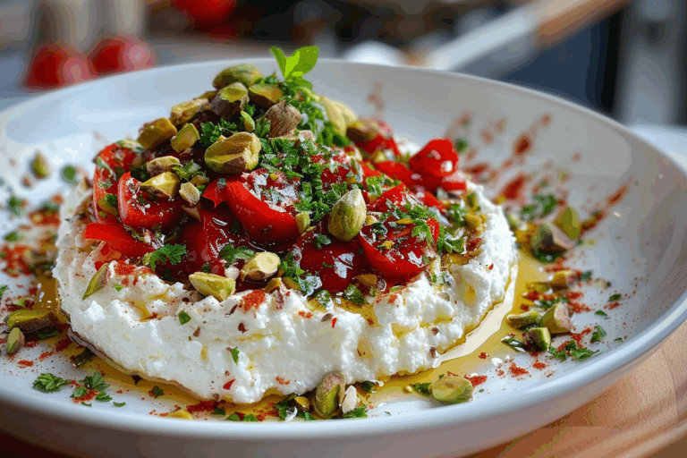Whipped Feta with Pistachios and Roasted Red Peppers